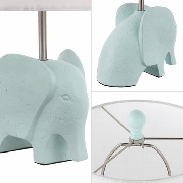 Koda Eclectic Southwestern Resin/Iron Elephant LED Kids Table Lamp - JONATHAN Y